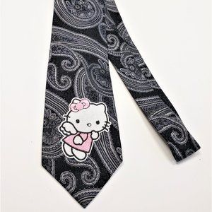 Hello Kitty #100 Black Paisley pink angel